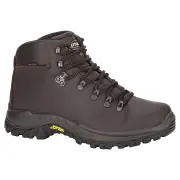 Grisport Classic Mid Waterproof Unisex Hiking Boots - Dark Chocolate - EU43/US10