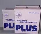 X2 NEW PLUS Zero Waste Body Wash Sheets Coconut Jasmine 10 COUNT (20 Total)