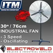 ITM 30? 750mm Pedestal Fan, Standing Industrial Workshop, Oscillating TPF30