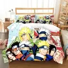 Naruto Anime Quilt Duvet Doona Cover Set Single/Double/Queen/King Bed Bedding