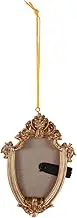 JECOMPRIS Vintage Mini Picture Frame Ornament Small Resin Hanging Photo Frame for Home Decor Antique Holder for Timeless Photo Display