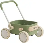 PULA Baby Push Walker with Wheels Toddler Wagon for First Learner Baby Toys 6-12 Months, 1 Year Old Birthday Gifts, Indoors and Outdoors (Green)