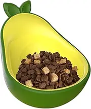 Cat Food Dishes | Avocado Shape Pet Food Bowl,Supplies Feeder for Pet Kitten Eating Drinking Multi-pet Indoor Outdoor Apartment Travel Vacation Floor Crate