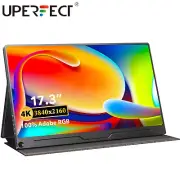 UPERFECT 4K Portable Monitor 17.3 inch 100% Adobe RGB IPS Display for Laptop PC