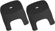 Kichvoe 2pcs Toddler Step Stool Bathroom Stool Toilet Step for Toilet Potty Training and Sink Use Black