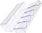 MAGICLULU Poker Chips Box 100 Chips Acrylic Holder Professional Chip Case Jack Serving Tray