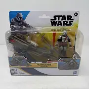 STAR WARS Epic World of Action The Mandalorian Speeder Bike 4in Figure SHIPS NOW