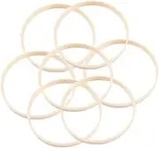 FUTUREORYY 15pcs Bamboo Dreamcatcher Rings for DIY Crafts Round Frame Smooth and for Wall Hanging for Mandalas and Dream Catchers