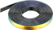 uxcell 5.47 Yards Silicone Lanyard String, 12mm Wide Bright Color Lacing Cord Laser Reflective Lanyard String for Crafts Weaving DIY Handmade Bracelets Clothes Keychain, Black