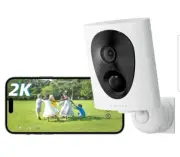 VIRTAVO VistaFlask 2K Security Cameras Wireless Outdoor, Battery Powered, Motion