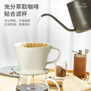 臺灣TIAMO咖啡濾紙 101 102號扇型過濾紙三孔濾杯無漂白原色濾紙