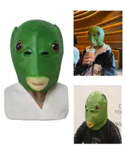 Green Fish Head Costume Mask