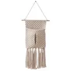 Bohemian Handwoven Macrames Tapestry Wall Decors Dry Flower Pocket Tissue Holder
