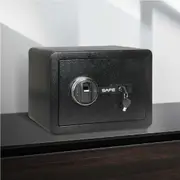 Traderight Digital Security Safe Box Fingerprint Password Key Lock Money Lock Home Office 13.8L - Fingerprint