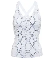 [Varley] Varley Chapman snake-print tank top AU 8 white