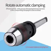 1pc 113mm 1/2 Steel Selftightening Keyless Lathe Drill Chuck And MT2B16 Arbor♫