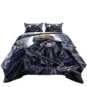 Azriel Cool Angel of Death Dark Art Drawing Coverlet