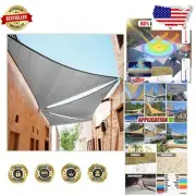 Durable 15' Triangle Sun Shade Sail – Commercial Grade 190 GSM Waterproof Fabric