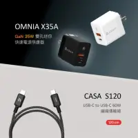 在飛比找momo購物網優惠-【ADAM 亞果元素】OMNIA X35A GaN 35W雙