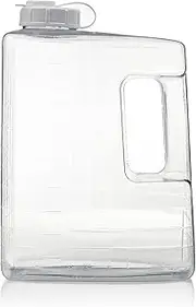 Arrow 1 Gallon Jug for Cold Drinks - Clear View Plastic Refrigerator Bottle with Cap, Easy-Pour Spout and Graduated Markings - Made in USA, BPA Free Plastic - Ideal for Water, Iced Tea, Juice, Milk