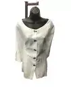 Niche Nilgun Dermal Women Beacon Button Front Blouse, Box Cut Size XL, NWT