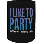 Alcohol Stubby Holder - I Like Party Naps - Funny Novelty Birthday Gift Joke Beer Can Bottle