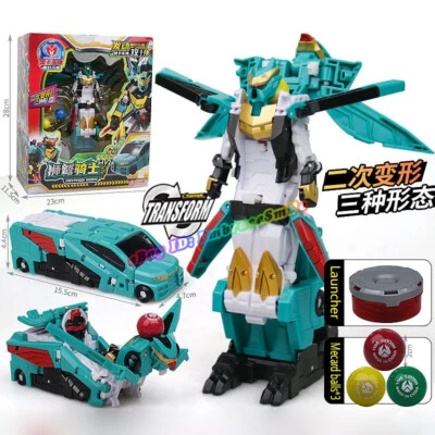 Mecard Ball Mecanimal Car GRYPHON RIDER Transform Robot Magnetic Battle Game Toy