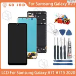 【熱銷】適用於三星GALAXY A71 A715 2020液晶顯示屏觸摸數字化傳感器玻璃屏總成更換零滿足3C精品優選