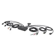 StarTech C2-DH46-UA2-CBL-KVM 2-Port Dual-Monitor Cable KVM Switch