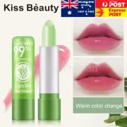 Women Aloe Vera Lip Color Changing Lipstick Long Lasting Moisturizing