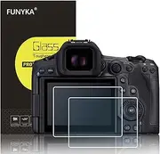 【For Canon R5II R5 R5C R3】2 Pack Glass Screen Protector Film for Canon EOS R5II R5 R5C R3 EOSR5 EOSR5C EOSR3 Camera, 0.3mm Ultra-Thin Tempered Glass, 9H Hardness, 2.5D Round Edges, Anti-Scrach Anti-Fingerprint Anti-Dust