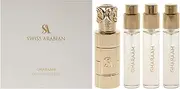 [Swiss Arabian] Gharaam For Unisex 4 Pc Mini Gift Set 3 x 10ml Perfume Spray, 1 Metal Case