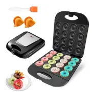 2025 Mini Donut Maker Machine for Home, Kid-Friendly 16-Hole Electric Doughnut a