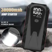 800A Car Battery Jump Starter 30000mAh Portable Power Bank 12V Emergency Booster