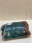 Lavina Home Fox Fur and Sherpa Throw Blanket, Textured Green/teal 50 in x 60 in