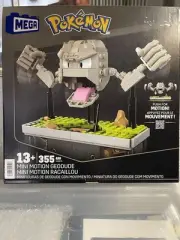 Mega Construx Pokemon Mini Motion Geodude Building Set - 355 Pieces - Brand new!