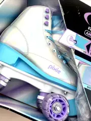 Roller Derby Skates Size 3-6 Girls Pixie Children Kids Adjustable Lace Footwear