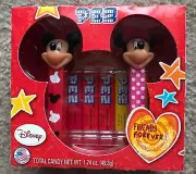 PEZ FRIENDS FOREVER UNOPENED GIFT SET - Mickey & Minnie (Rare Stems) - MINT