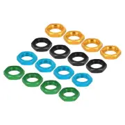 16PCS Aluminum 17mm Wheel Nut Thread 1.0mm for 1/8 RC Black/Gold/Blue/Green