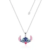 Couture Kingdom Disney Lilo & Stitch Enamel Necklace Pendant 47cm Silver