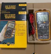 Fluke 18B+ Multimeter 1000V AC DC Voltmeter Ammeter Auto/Manual Range LED Test/#