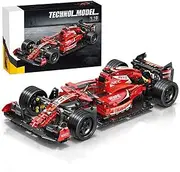 WULOBOOI F1 Race Car Building Set for Adults, 1:10 MOC Formula Model Sports Cars Collectible Display Kits, Ideas Birthdays Gifts for Fans Boys Kids 8+ (1280 Pieses)