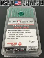 Extreme Max BoatTector Solid Braid MFP Dock Line 3/8"x15', Green Rope - NEW!