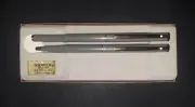 Vintage 18K Sheaffer TRZ83 Gray & Gold Ball Pen and Pencil Set (Brand New!)