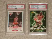 Michael Jordan 1990 Fleer 1995 Skybox Premium Electrified #278 #26 PSA 8 9 LOT