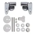 Sleek Design Adjustable Hinge Kit for Chrome Toilet Bases with Soft Close