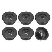 6 Pcs Cable Cord Grommet, 7/8 Inch Desk Grommet Flexible Rubber Grommets