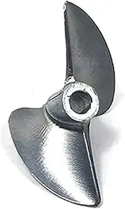 FELUXO 1PC Metal 42mm Boat Propeller 4mm 4.76mm 3/16in P1.4 Prop Surface Propeller, for Nitro Electric RC Boat Speed Mono Catamaran Aluminium Alloy RC Boat Propeller