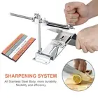 Pro Fixed-angle Knife Sharpener Kitchen Sharpening System & 4pcs Grindstones Kit