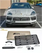 EOS For 19-Up Porsche Cayenne | Full Size Front Tow Hook License Plate Bracket (for: Porsche)